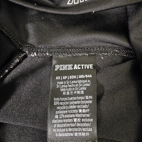 Pink VS active black shorts with pockets women's size XS - Picture 5 of 9